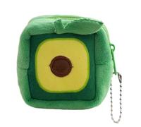 Petit portefeuille à fermeture éclair en forme de fruit pour adolescent et enfant - Pochette pour casque - Populaire parmi ceux qui aiment l'individualité, avocado, Beauté de masse