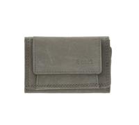 Petit Portefeuille Carte, Hommes & Femmes, RFID, Cuir Véritable, 2 Porte-Cartes & Poche pour Monnaie, 9.8x6.5x2 cm, Portefeuille Cuir Gris, seize if grey, S, Décontracté
