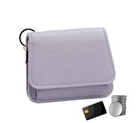 Petit Portefeuille Femme Portefeuille Compact Trois Volets Anti-vol en Cuir | Compartiments Pour Cartes Pour Femmes Épouses Mères Travail Gym Rencontres Plage Shopping