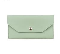 Petit portefeuille minimaliste en cuir pour femme, porte-monnaie, porte-cartes pour cartes, notes, argent, Vert, Taille unique, Décontracté