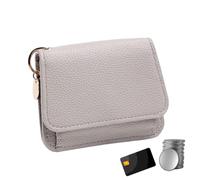 Petit Portefeuille pour Femme, Portefeuille Compact à Trois Volets en Cuir | Porte-monnaie compact pour les femmes, les épouses, les mères, les voyages quotidiens, le travail, la salle de sport