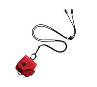 Petit portefeuille tour de cou de voyage, porte-monnaie compact, pochette en toile, rangement portable léger, idéal pour les voyages et un usage quotidien, fermeture éclair, 7 x 10 cm, Rouge, Refer to