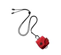 Petit portefeuille tour de cou de voyage : sac compact pour pièces de monnaie, sac pour écouteurs, sac de cou élégant | Porte-cartes portable, rangement de rouge à lèvres, sac de change, rouge, se