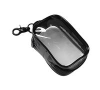 Petit portefeuille transparent, mini poche transparente, porte-monnaie portable avec porte-clés - Poches pour câbles de chargement portables, sacs de rangement anti-poussière pour écouteurs, chargeur