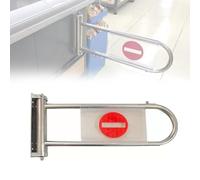 Petit Portillon Automatique à Rebond, Portillon Unidirectionnel D'import/export pour Supermarché, Porte Battante Simple en Acier Inoxydable pour Caisse
