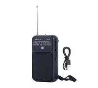 Petit Poste Radio Portable AM FM - Appareil Radio AM FM Léger - Multifonction avec Lampe de Poche Compacte pour Randonnée Camping Voyage Maison
