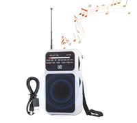 Petit Poste Radio Portable AM FM - Radio FM AM à Piles | Compact avec Lampe Torche Multifonction Outil de Survie pour Camping Randonnée Activités Extérieures Voyage Accompagnement pour