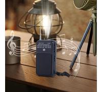 Petit Poste Radio Portable AM FM,Radio FM AM à Piles - Compact avec Lampe Torche Multifonction Outil de Survie pour Camping Randonnée Activités Extérieures Voyage Accompagnement pour