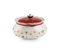 Petit pot de conservation - Villeroy & Boch - Toy's Delight - Porcelaine Premium - 10 cm - Blanc/Rouge