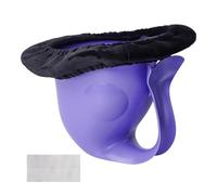 Petit pot portable, toilettes en forme de poisson, siège d'entraînement antidérapant avec base stable, design hygiénique compact, article utilitaire de salle de bain, salle de bain commerciale, salle