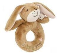 PETIT POUCE Anneau hochet Devine combien je t'aime - Petit Lièvre Brun Multicolors G