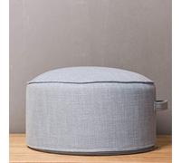 Petit pouf rond avec poignée pour un retrait facile, petit espace pour adultes et enfants (couleur : bleu lac, taille : 40 x 20 cm)