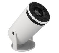 Petit Projecteur 4K 1080P Support, Projecteur Portable WiFi BT Android 12, Projecteur Intelligent, Projecteur de Film Extérieur Rotatif à 180° pour Netflix, pour Youtube, (Prise