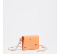Petit protège-cartes cuir Palms orange sorbet UN