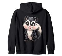 Petit putois illustré dans Un Style Naturel Doux Sweat à Capuche