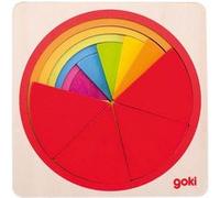 Goki- Puzzle Cercle 21 pièces, 57737, Multicolore