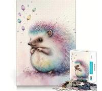 Petit Puzzle Difficile Hérisson Minuscule pour Adultes, 1000 pièces, Jeu Intelligent, Amusant et décontracté, découpe précise, Cadeau Artistique 38x52cm