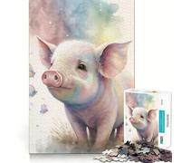 Petit Puzzle Mignon pour Adolescents, 1000 pièces, pour stimuler la mémoire, activité à la Maison, Motif à Assembler, Cadeau Parfait 50x75cm