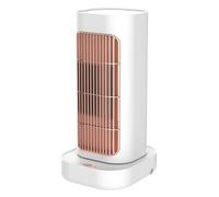 Petit Radiateur De Bureau 1300W Avec Tête Secouable, En Céramique, Chauffage Rapide, Chauffage Électrique Intelligent For La Maison Facile à Utiliser(White)