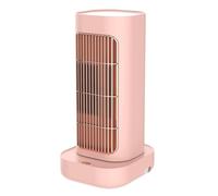 Petit Radiateur De Bureau 1300W Avec Tête Secouable, En Céramique, Chauffage Rapide, Chauffage Électrique Intelligent For La Maison Facile à Utiliser(Pink)