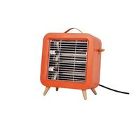 Petit Radiateur Électrique À Quartz, Lumière Rouge, Ligne De Plinthe Solaire, Poêle De Cuisson, Mini Ventilateur De Bureau Domestique, Chauffage De L'espace Facile à Utiliser(550W Orange)