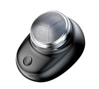 Petit rasoir électrique portable à charge rapide pour homme - Rasoir de voyage compact - Coupe précise - Tondeuse à barbe compacte en alliage d'aluminium