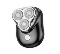 Petit rasoir électrique rechargeable pour homme avec 3 têtes flottantes multifonction, texture ABS pour un rasage de près