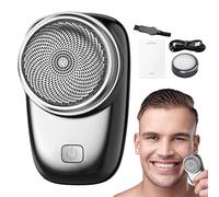 Petit rasoir, rasoir portable, rechargeable par USB, affichage numérique LED, utilisation humide et sec, design étanche, un bouton, construction légère, parfait pour les voyages, la maison, le bureau