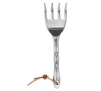 Petit Râteau à Main de Jardin à Quatre Dents, Alliage Magnésium Aluminium | Léger, Robuste et Peu Déformable, Portable pour Jardinage et Usage Agricole, Outil Compact Pratique