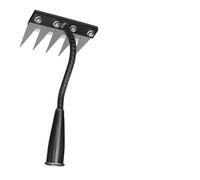 Petit râteau à Mauvaises Herbes Râteau de désherbage Jardin à 5/6/7/8 Dents | Outils multi-usages de paille agricole de houe de sol amovible en acier au carbone(6 Teeth)