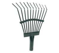 Petit Râteau de Jardinage en Acier au Carbone, Terre Aérée | Outil sans Manche, Format Compact, pour Compost et Gazon, pour Préparation du Sol et Entretien