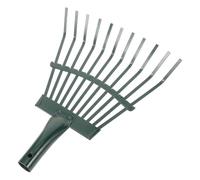 Petit Râteau de Jardinage en Acier Carbone Robuste pour Pelouses | Outil Métallique Portable, pour Feuilles, Herbe et Débris, Usage Jardinage et Aménagement Paysager