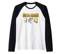 Petit Rébus Humour Dent Thon Q dans Ton Cul Rigolo Manche Raglan
