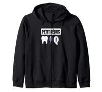 Petit Rébus Humour Dent Thon Q Dans ton cul rigolo Sweat à Capuche