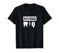 Petit Rébus Humour Dent Thon Q Dans ton cul rigolo T-Shirt