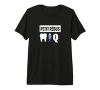 Petit Rébus Humour Dent Thon Q dans Ton Cul Rigolo T-Shirt Haut de Gamme