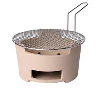 Petit réchaud à Charbon de Bois en Argile de Style Japonais, Barbecue, réchaud à thé et Barbecue en Argile, réchaud à Gril en Argile avec Plaque de Cuisson en métal, pour la Maison, Le Pique