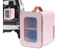 Petit réfrigérateur de voiture, réfrigérateur de voyage à 2 modes à faible bruit, congélateur portable pour voyage, réfrigérateur de voiture compact 6 L, congélateur à économie d'énergie pour le campi
