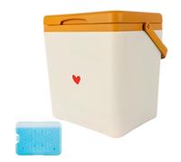 Petit réfrigérateur pour soins de la peau, couche d'isolation en PU de 21,9 x 16,7 x 22,3 cm, mini réfrigérateur, 9 bouteilles d'une capacité de stockage de 550 ml, glacière électrique de camping, pet