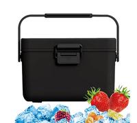 Petit réfrigérateur refroidisseur - Réfrigérateur et réchauffeur compact, appareil de refroidissement et de chauffage portable | Capacité de 3,8 L avec stockage de 6 canettes, glacière légère avec poi