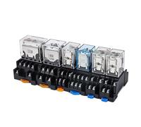 Petit relais intermédiaire AC 220V DC C24 HH52P HH53P HH62P HH63P LED, relais électromagnétique général, vente en gros, 10 pièces(12V,HH53P ACx10)
