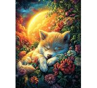 Petit Renard dans la forêt Magique 1000 Pieces Casse-tête Adolescent en Carton Épais Conte de fées Animaux et Plantes Difficulté Moyenne Activité Éducative Cadeau Saint Valentin Pas Cher Anniversaire