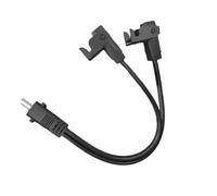 Petit répartiteur de prise double pour câble de défense contre les surcharges, facile à brancher et à utiliser, câble de transfert ABS pour canapés électriques, appareils électroménagers, répartiteurs