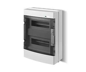 Petit répartiteur encastré pour max. 26 modules 2 rangées IP40