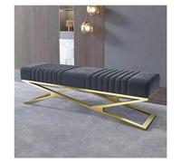 Petit repose-pieds ottoman léger de luxe - Tabouret à langer et banc de rangement pour bout de lit, vestiaire et canapé - Repose-pieds élégant pour un essayage et une assise faciles