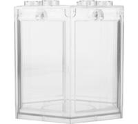 Petit réservoir d'aquarium,Petit réservoir de poissons,Réservoir d'aquarium de forme hexagonale,Mini réservoir de poissons,Kits de démarrage d'aquarium Betta,Réservoir de poissons portable