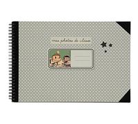 Petit Retro Mon Album Photo de Classe Maternelle/Terminale, 40 Pages Noires, 32 x 22cm