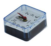 Petit réveil à quartz pour chevet - Fonctionne avec des piles - Bip sonore fiable pour le réveil - Numéros faciles à voir (bleu)
