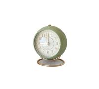 Petit réveil silencieux - Style nordique rétro - Horloge de chevet avec veilleuse - Design compact en alliage pour étudiants et décoration minimaliste