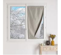 Petit rideau occultant 100% doublé polaire Sable 90x210 cm